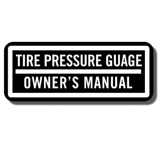 Tire Pressure Gauge Decal TRX70 '87