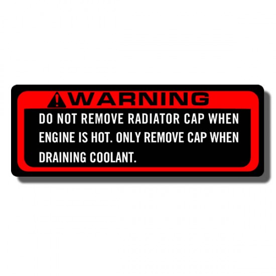 Warning  Decal  TRX250R 86